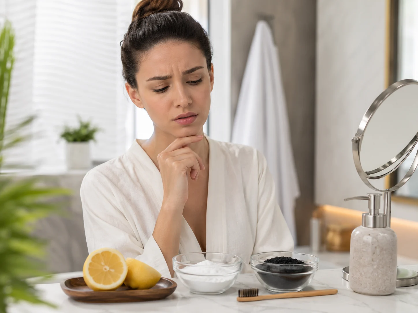 Que hacer para tener los dientes blancos - Evitar remedios caseros abrasivos - Be Dharma Dental