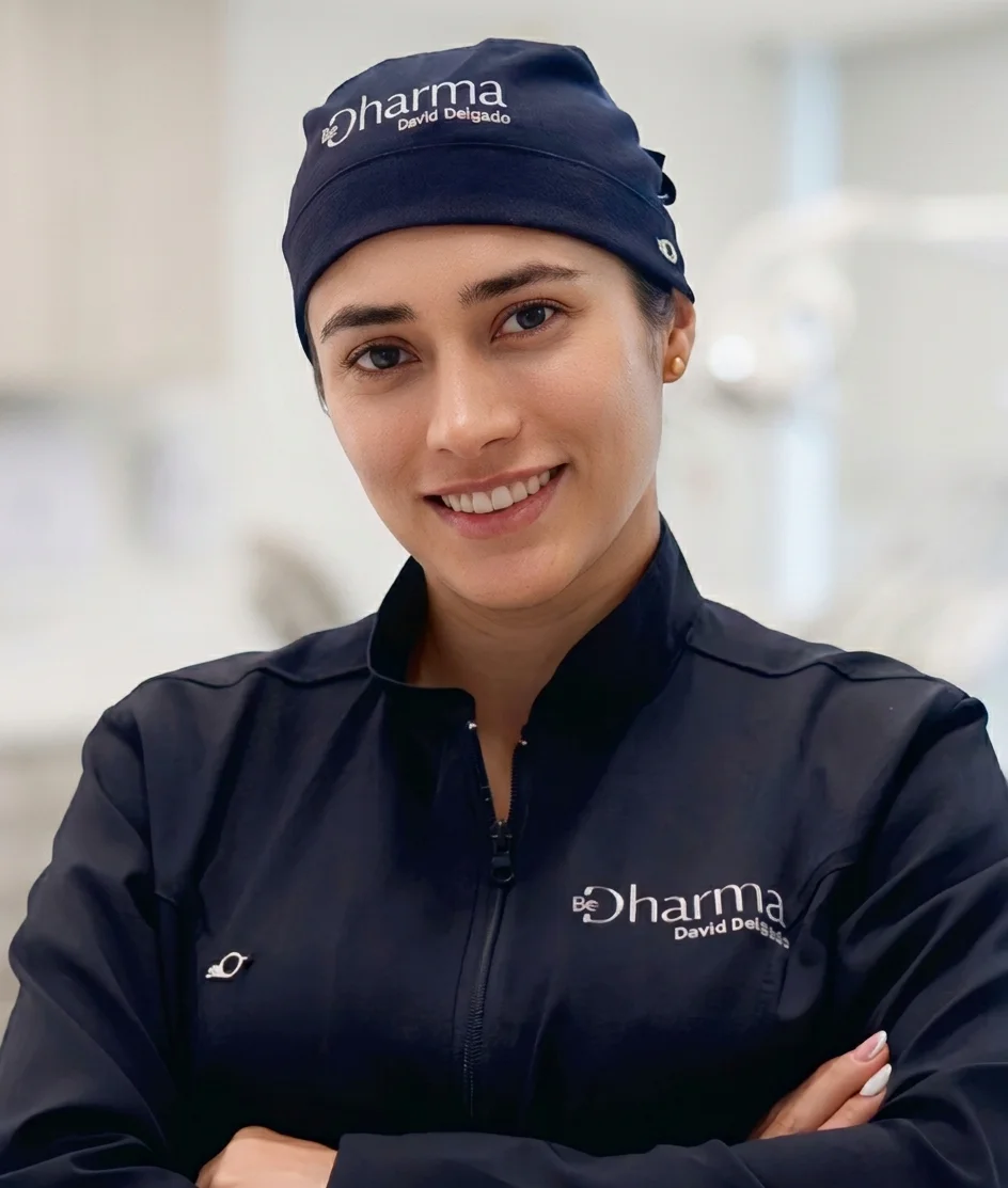 Dra. Marcela Jiménez, periodontist at Be Dharma Dental