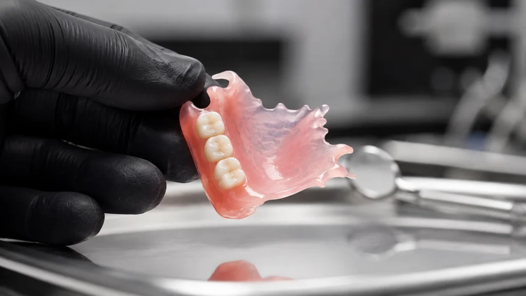 Te falta uno o varios dientes Conoce la placa estética dental - placa estetica dental en acrilico - Be Dharma Dental