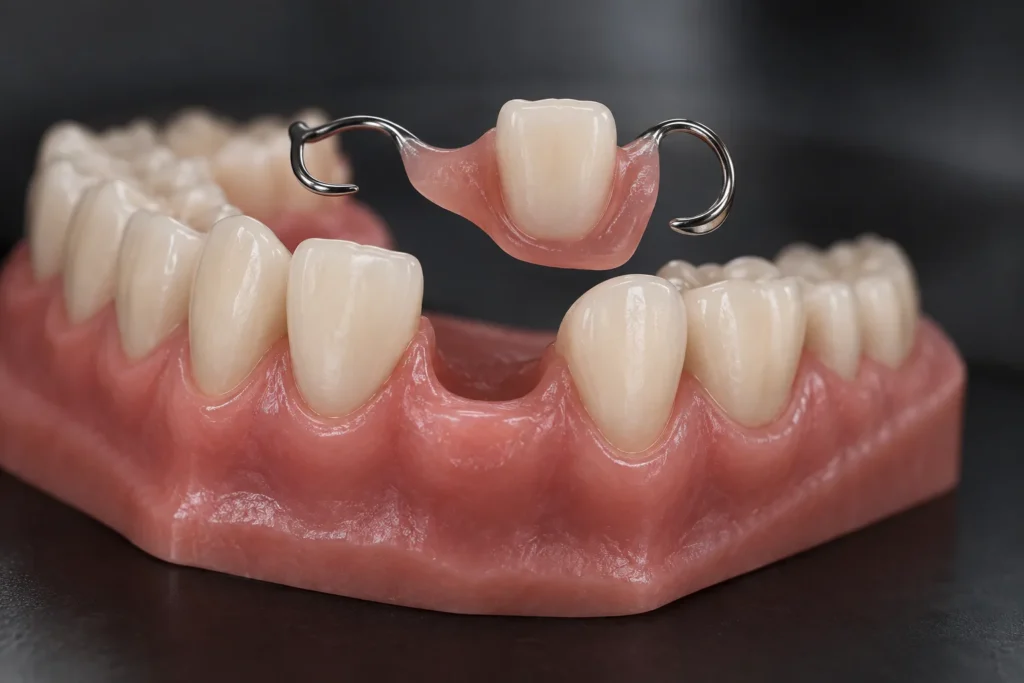 protesis dental de un solo diente - Prótesis dental removible de un solo diente - Be Dharma Dental
