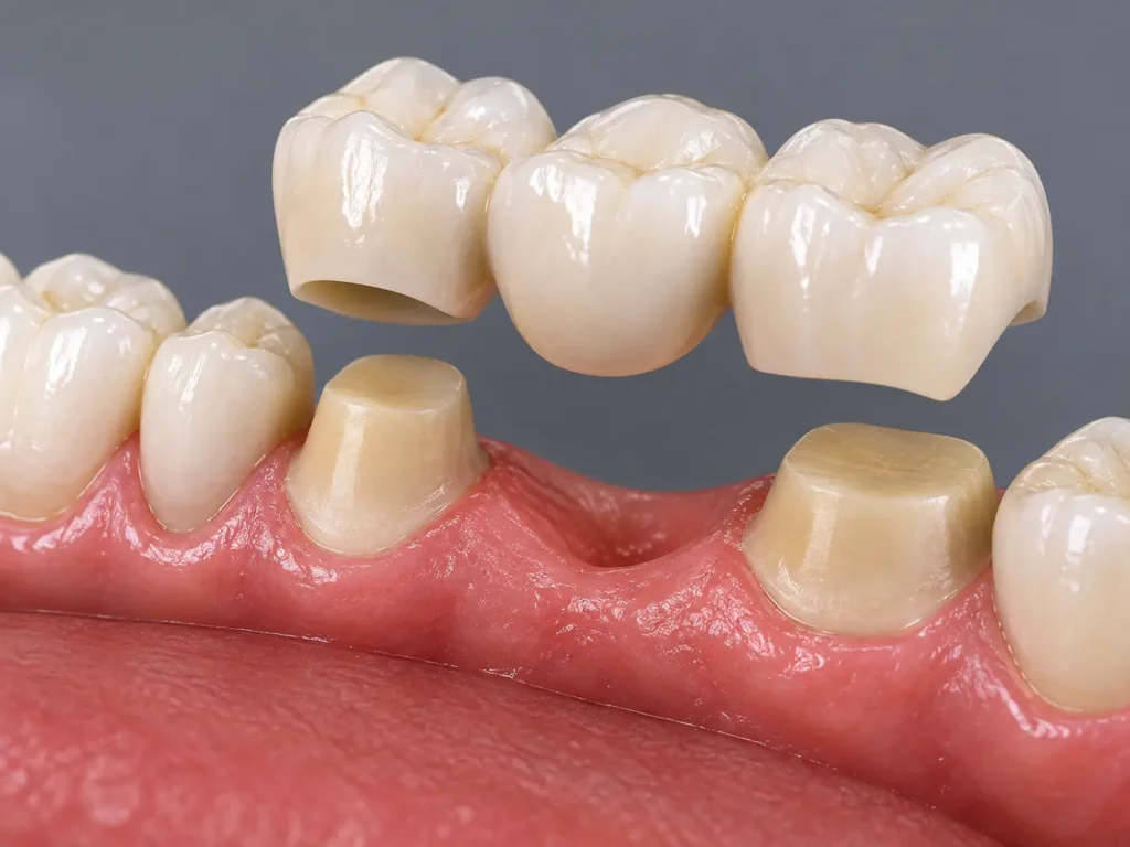 prótesis fija 3 unidades- Be Dharma Dental Medellínn